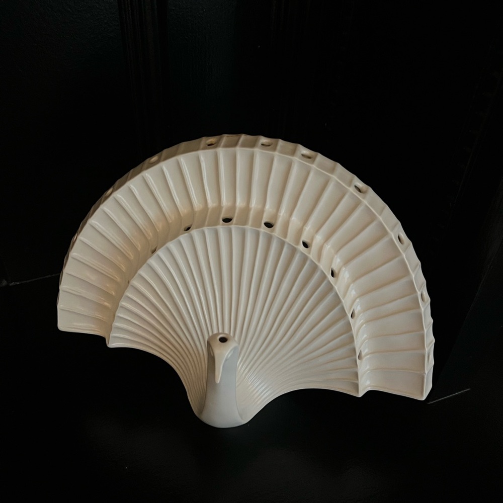 Jonathan Adler Cream Peacock Wall Decor